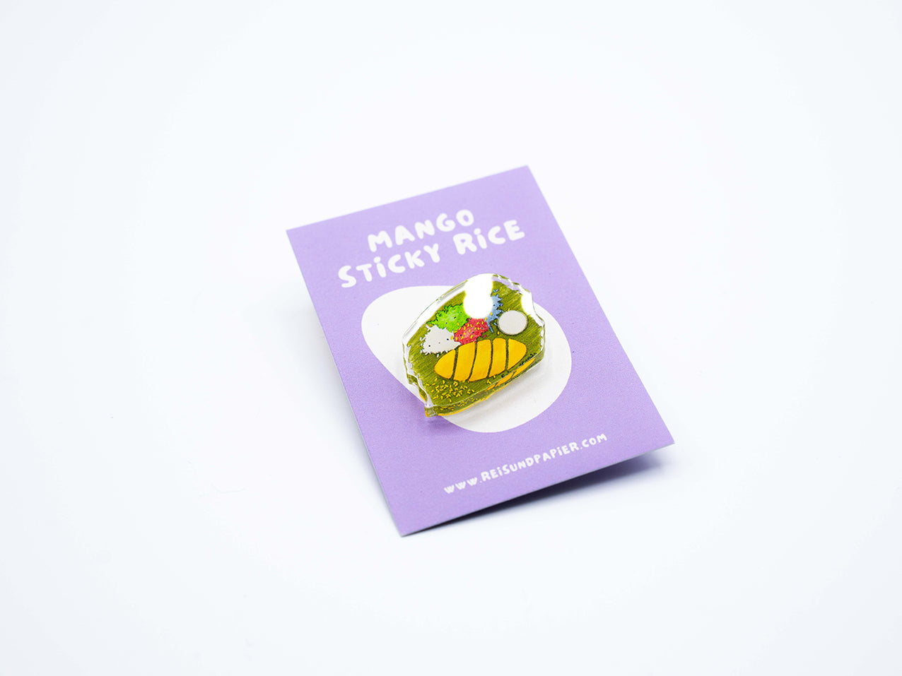 Acryl Pin "Mango Sticky Rice"