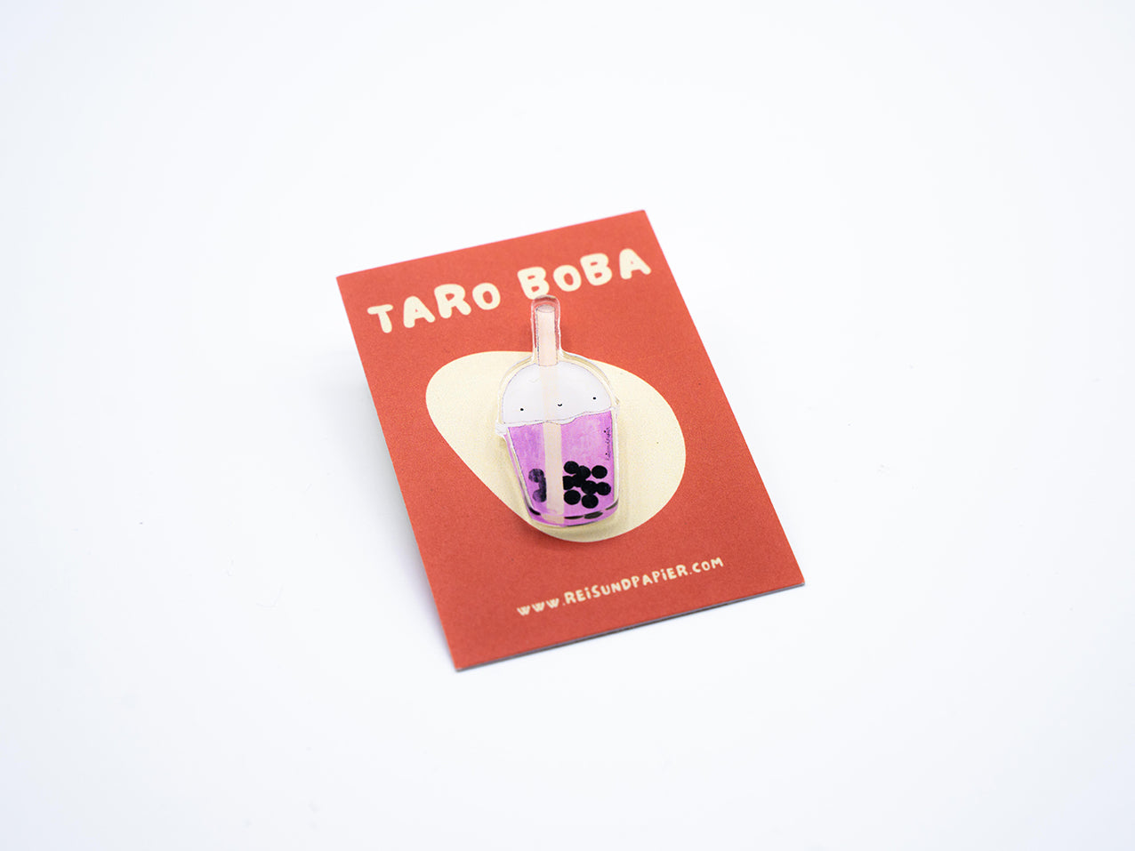 Acryl Pin "Taro Boba"