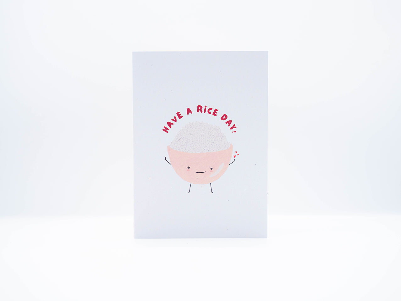 Klappkarte Reisschale Rice bowl "Have a rice day"