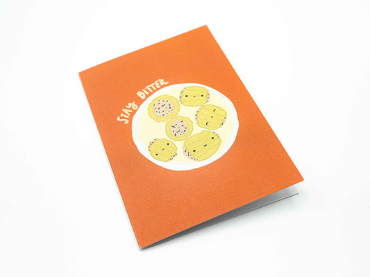 Klappkarte Bittermelone "Stay bitter"
