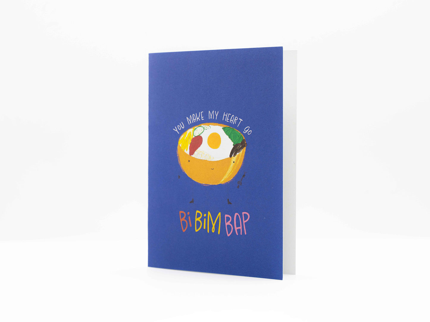 Klappkarte Bibimbap "You make my heart go Bi-Bim-Bap"