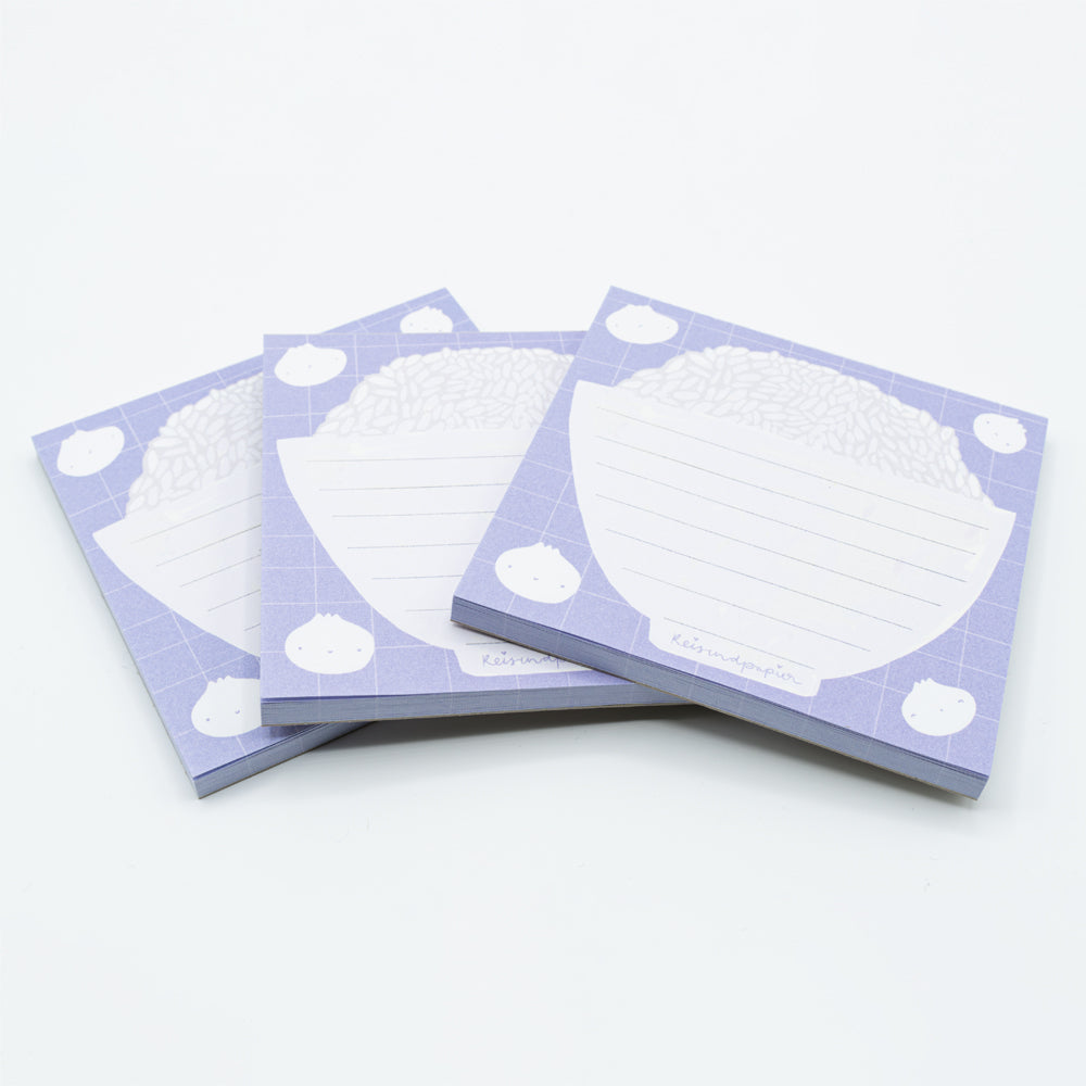 Notizblock Reisschale