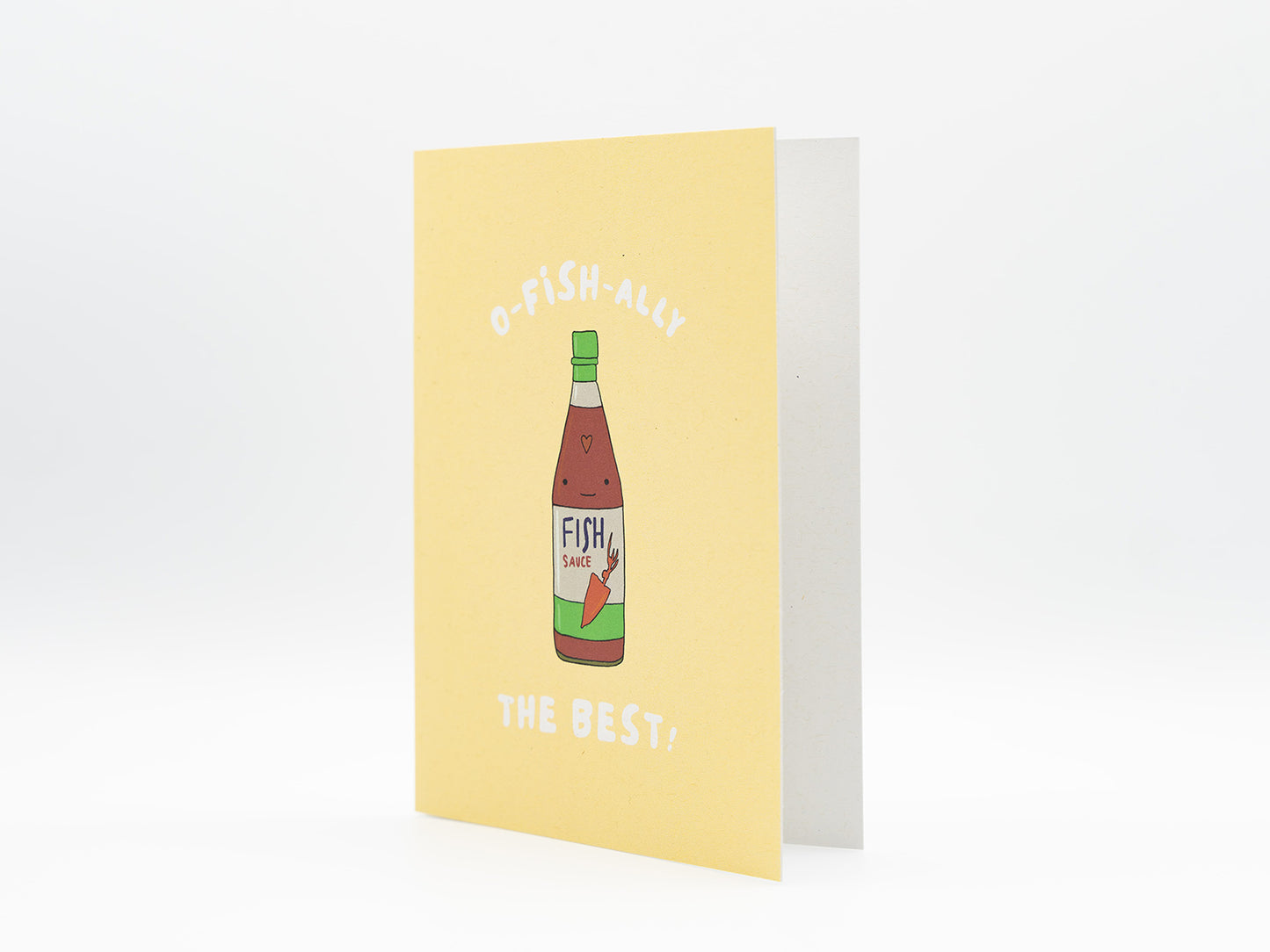 Klappkarte Fish Sauce "O-fish-ally the best"