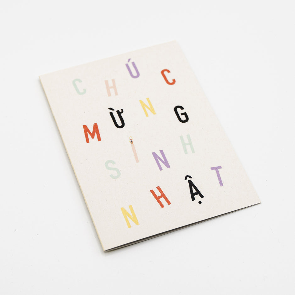 Klappkarte Vietnamesische "Chuc mung sinh nhat"