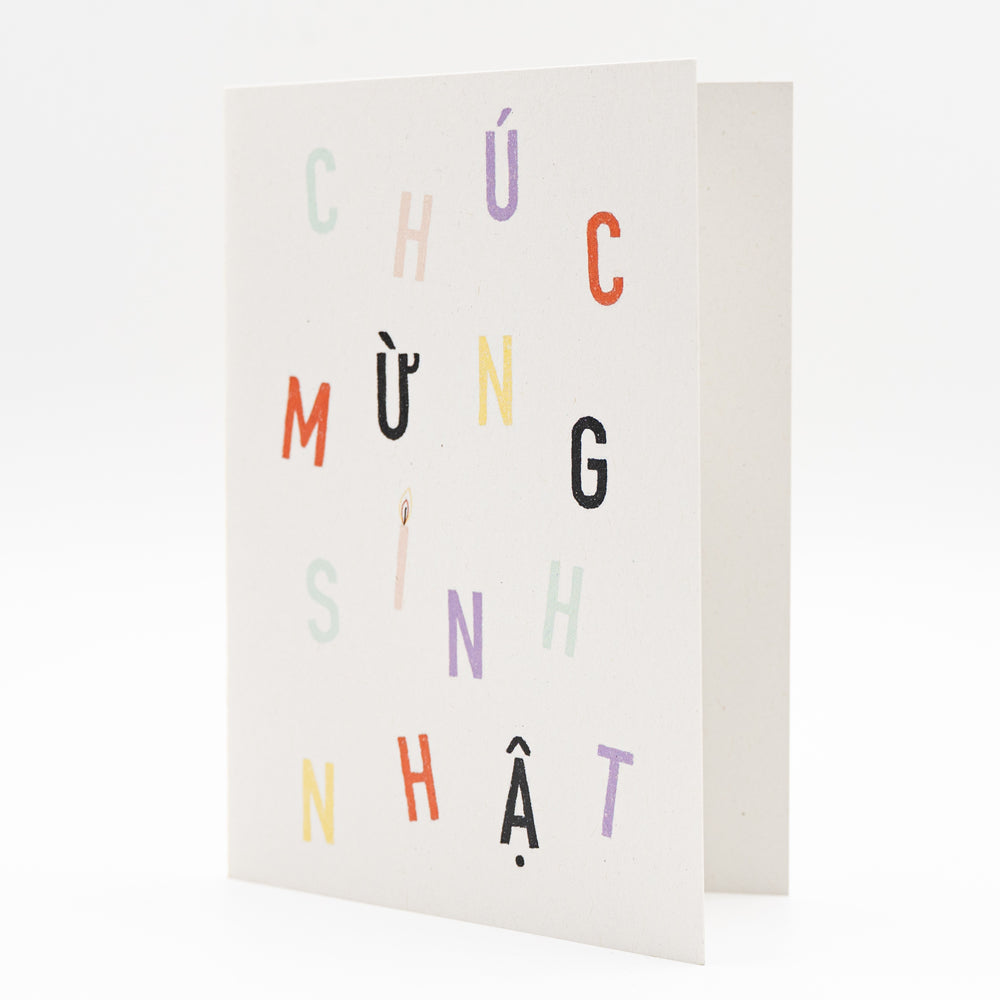 Klappkarte Vietnamesische "Chuc mung sinh nhat"