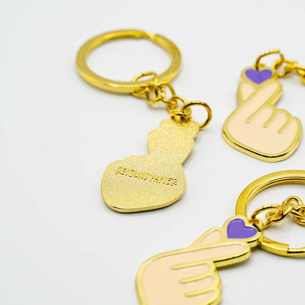 Schlüsselanhänger Finger hearts