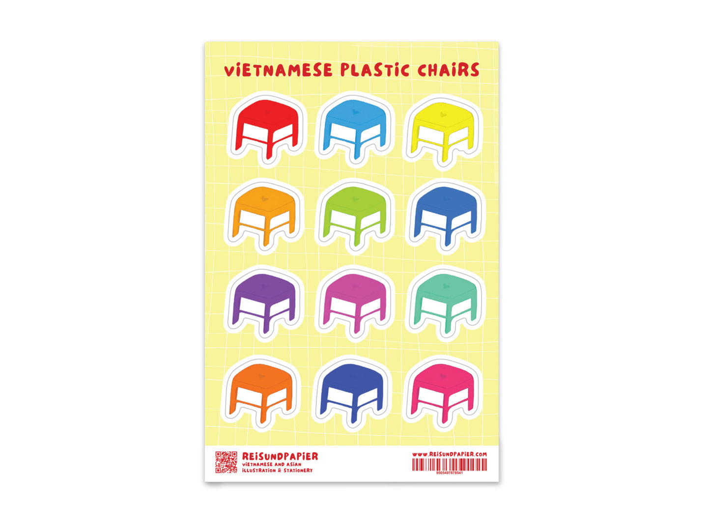 Stickerbogen 'Vietnamese chairs'