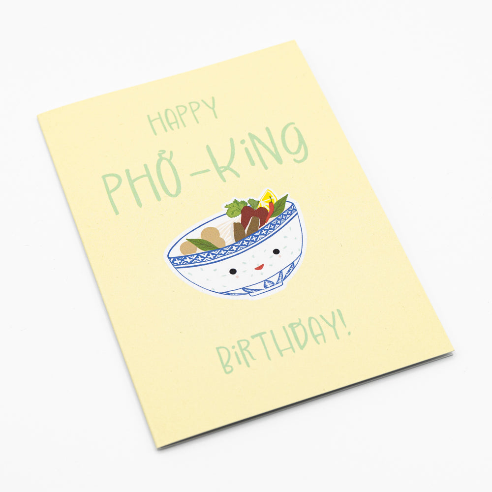 Klappkarte Pho "Happy Pho-king birthday"