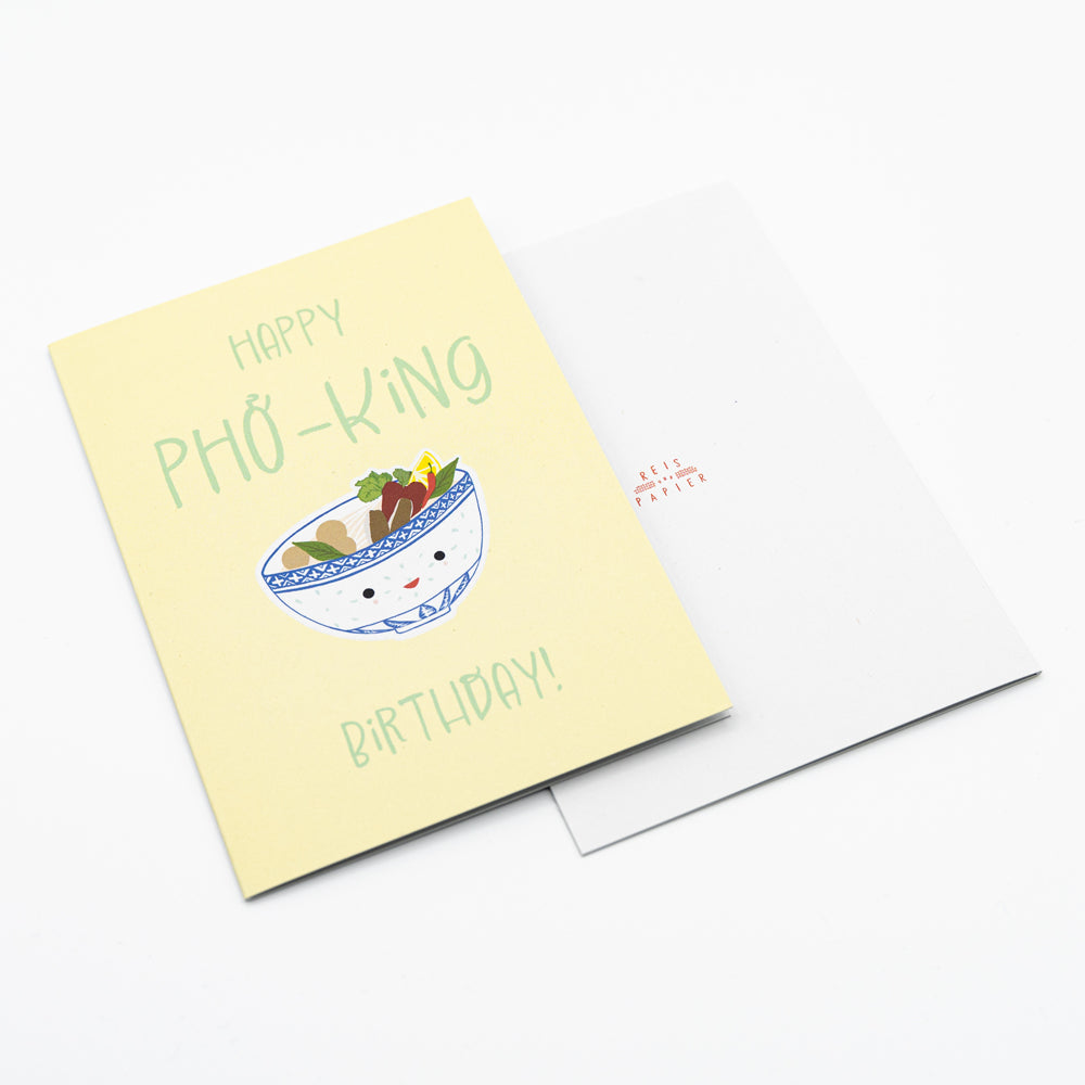 Klappkarte Pho "Happy Pho-king birthday"