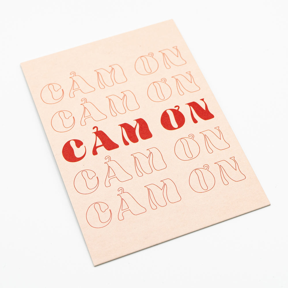 Postkarte Vietnamesisch Danke Thank you "cam on" Smiley