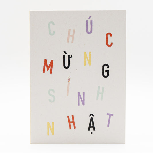 Klappkarte Vietnamesische "Chuc mung sinh nhat"