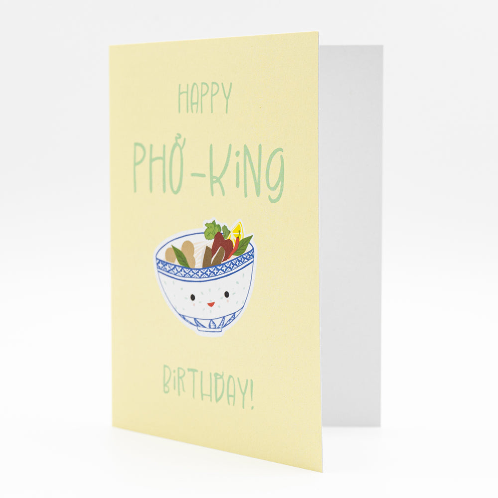 Klappkarte Pho "Happy Pho-king birthday"