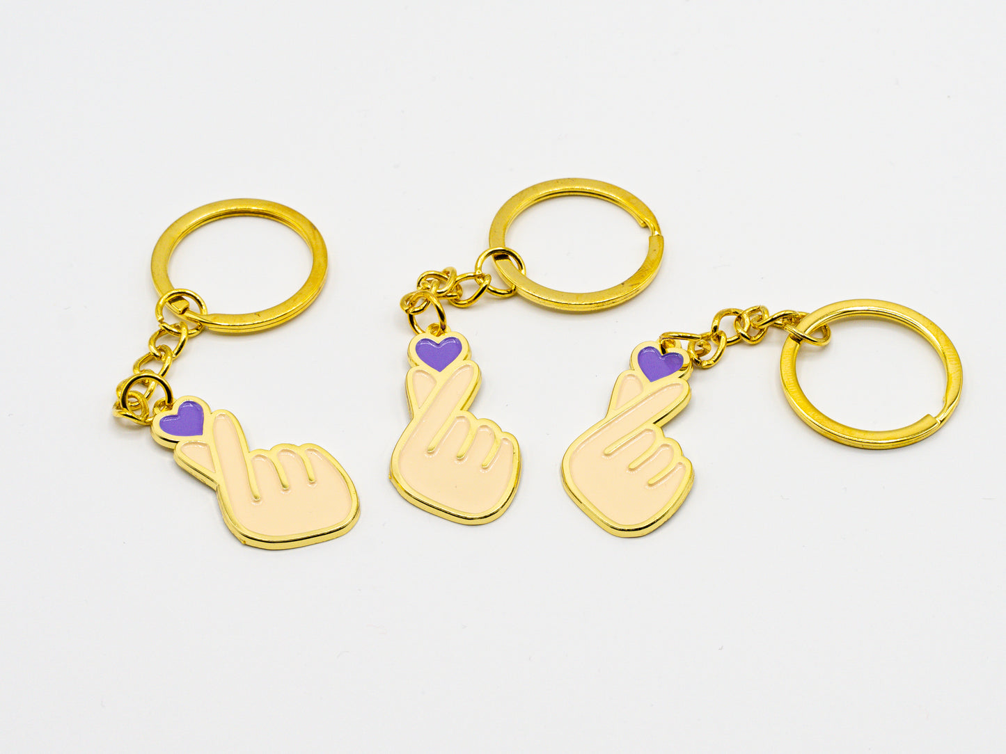 Schlüsselanhänger Finger Hearts